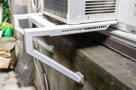 air conditioner bracket metal window frame|standing air conditioner window bracket.